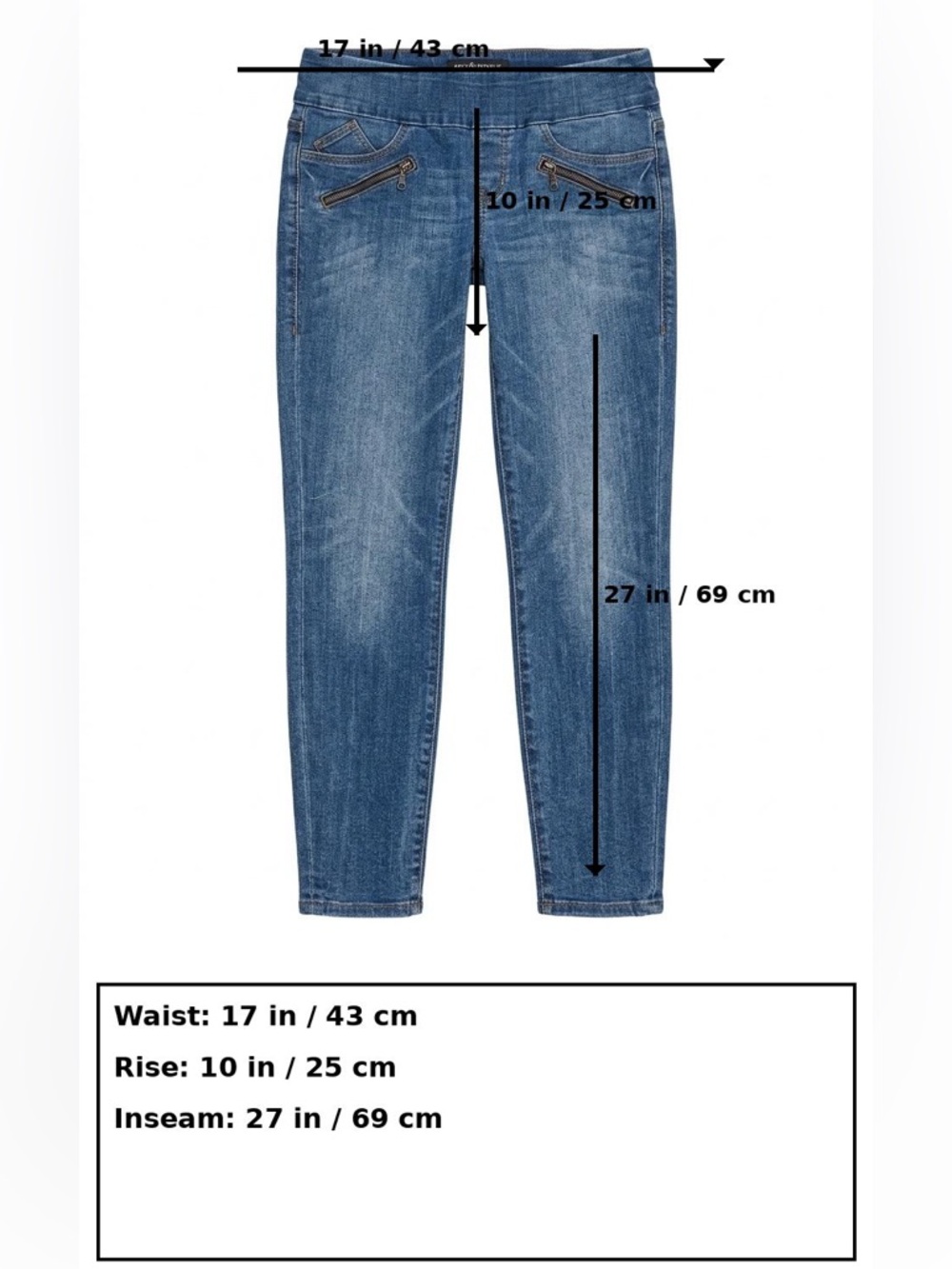 Rock & Republic Denim Jeans Blue Stretch Size 10 - Picture 2 of 9